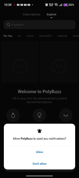 Poly AI app screenshot highlighting the mobile interface