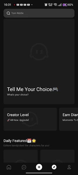 PolyBuzz app screenshot on mobile